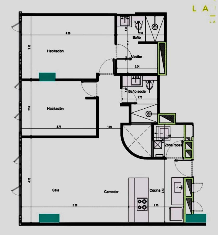 Apartamento Lauret En Laureles Medellín Exteriör bild